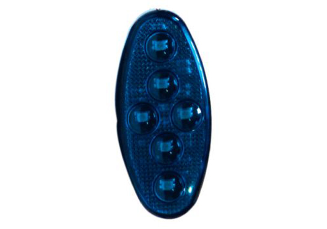 Luce stroboscopica ovale blu LED